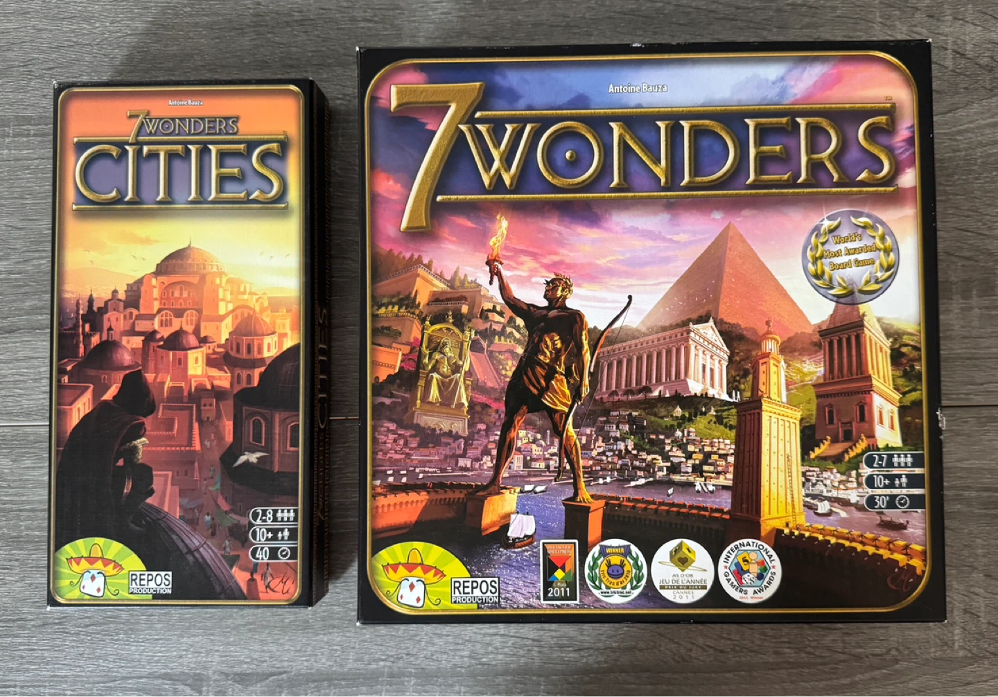 7 Wonders Board Game with Cities Expansion Pack