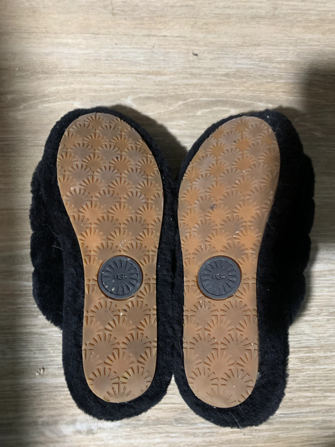 UGG Fluff Yeah Slide Slippers Black Size 7 - photo 3