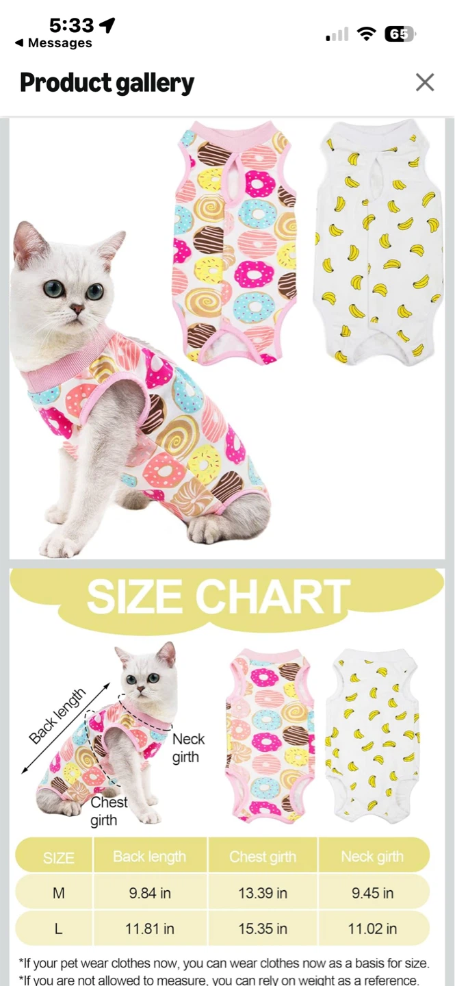 Cat recovery Onesies
