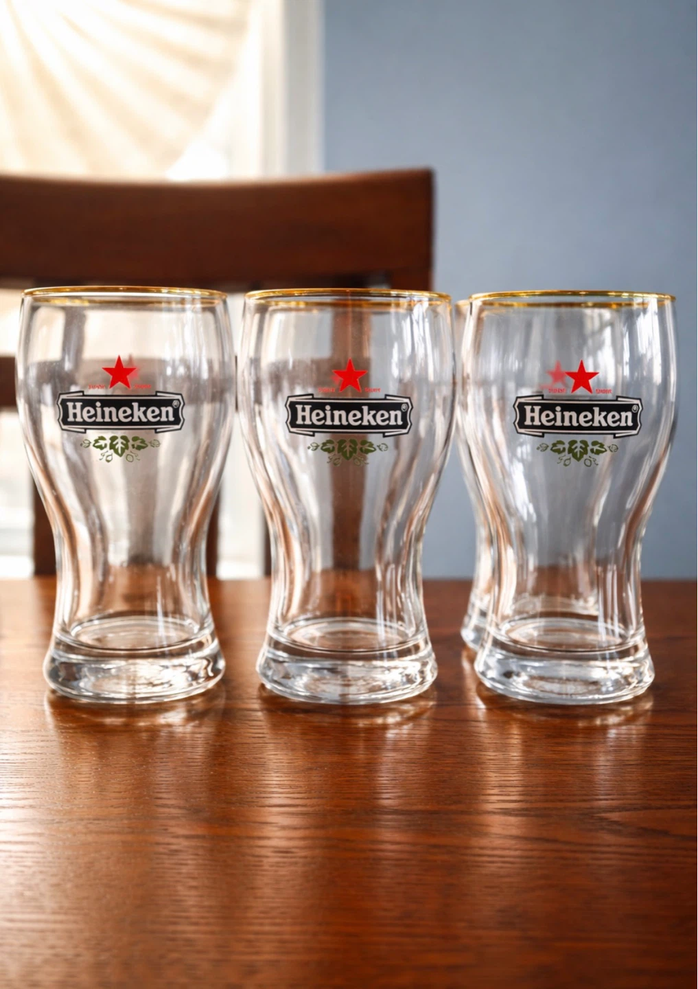 Heineken Beer Glasses - Set of 6