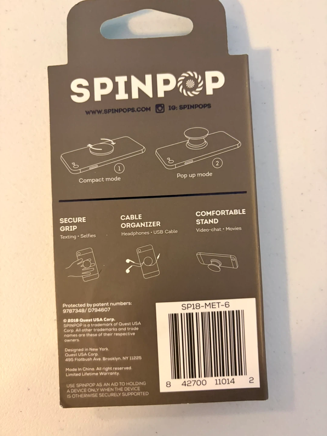 Disney Stitch "Cute But Weird" SpinPop Phone Grip - photo 2