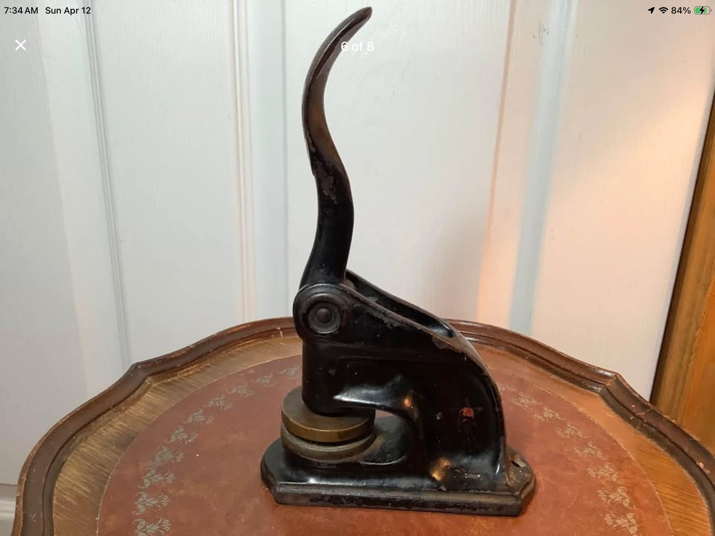 Antique Cast Iron “Ernesttown Ontario School” Seal Embosser - photo 5