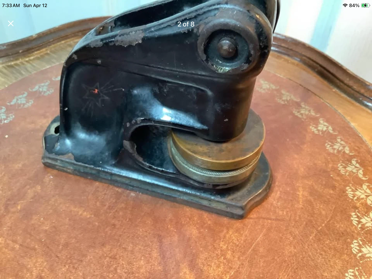 Antique Cast Iron “Ernesttown Ontario School” Seal Embosser - photo 2