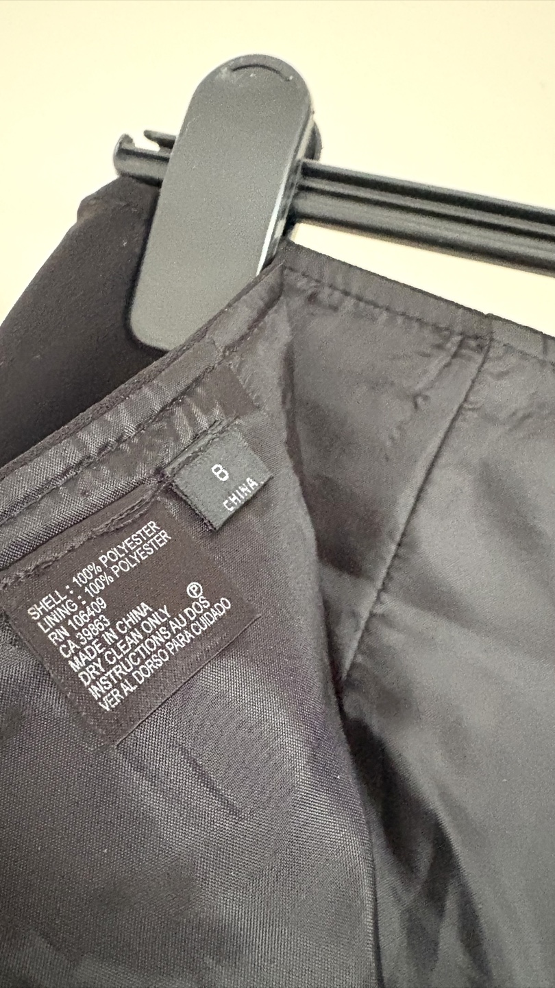 TAHARI Black Ruffle Skirt Size 8 - photo 4