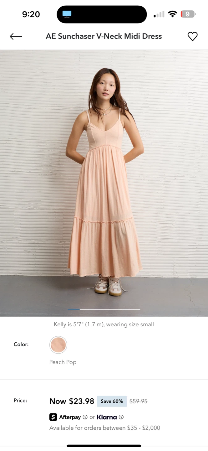AE Sunchaser V-Neck Midi Dress