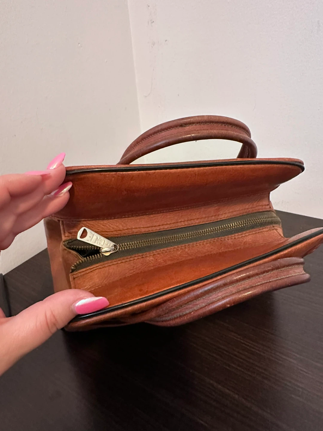Vintage Tooled Leather Handbag - photo 5
