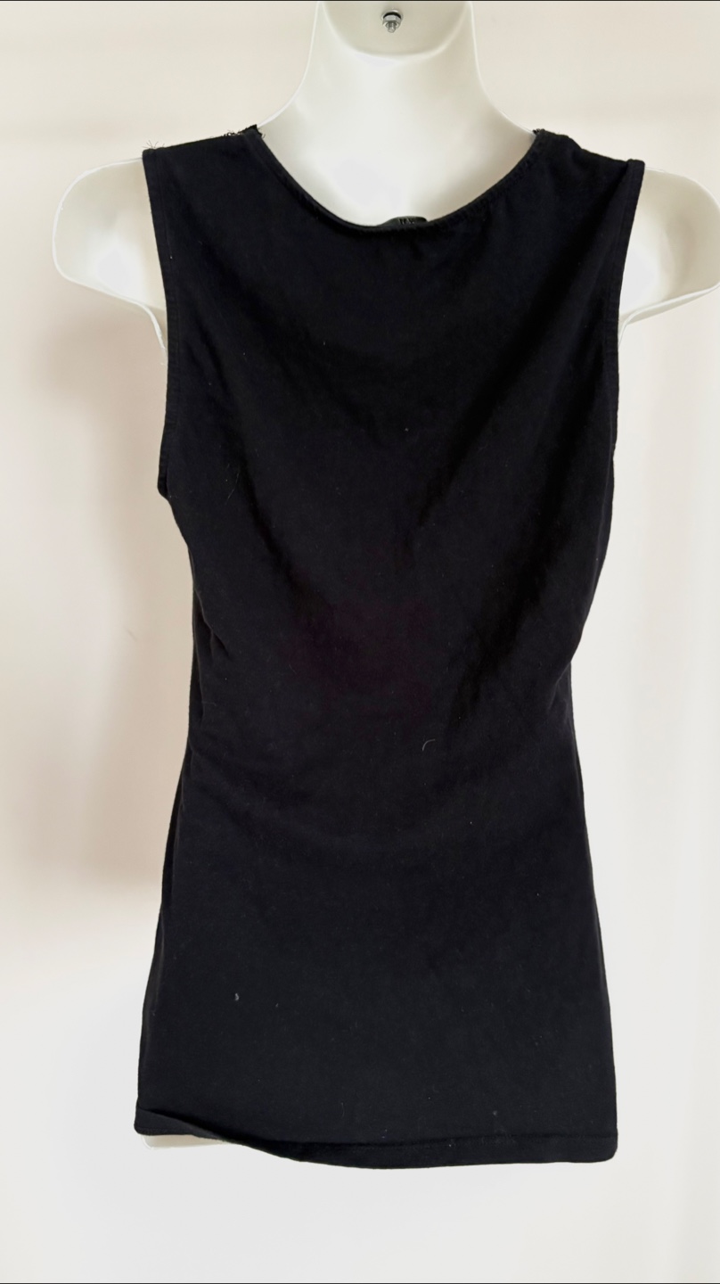 H&M Black Lace Trim Tank Top Size S - photo 2