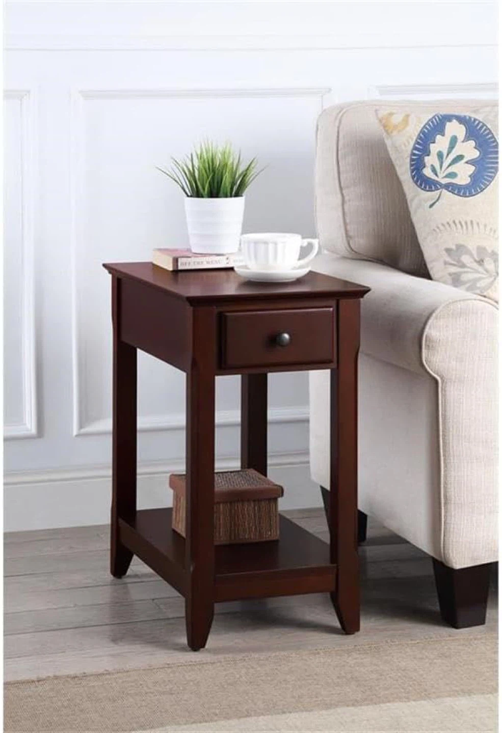 Dark Brown Accent Side Table