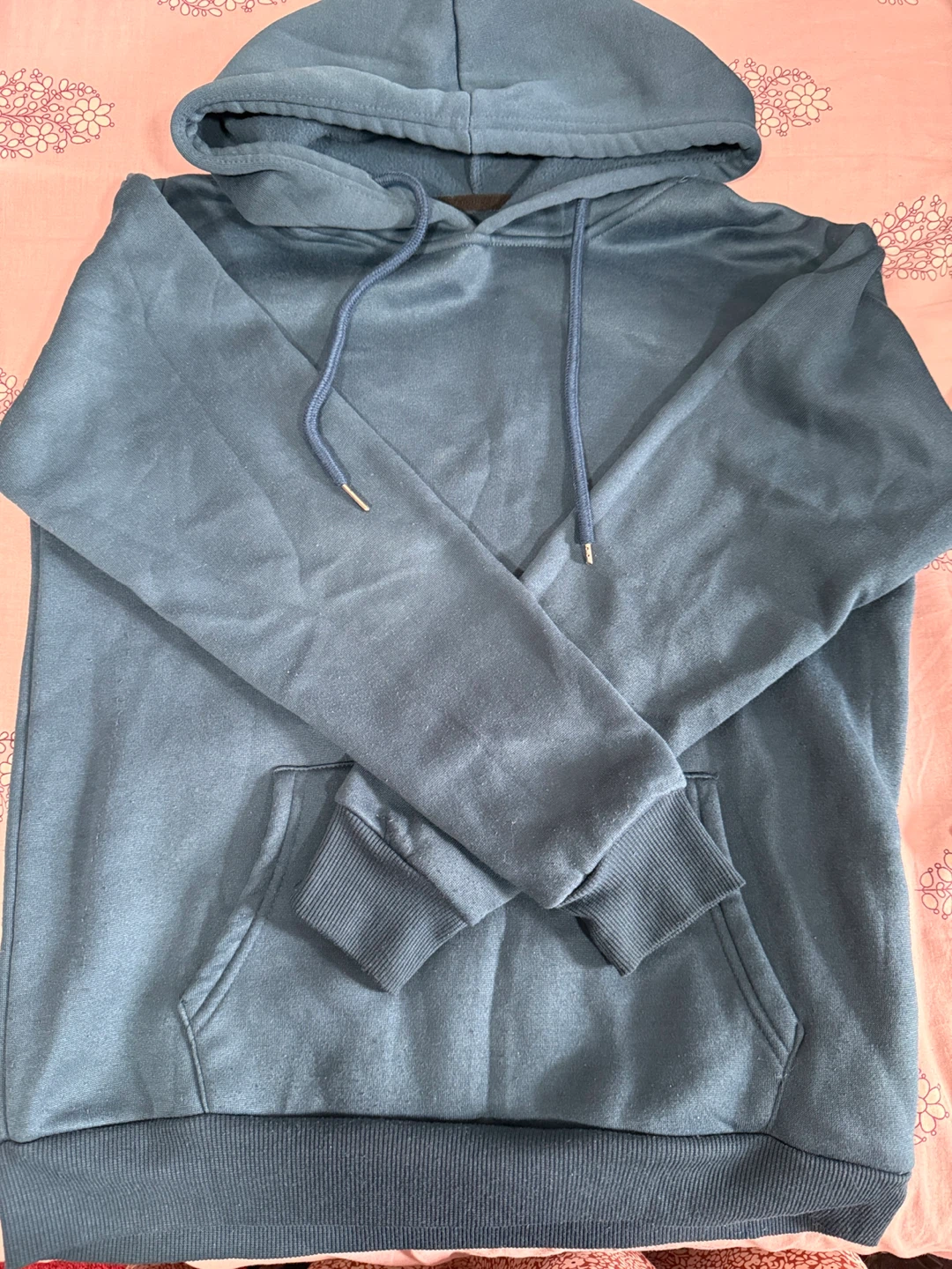 Blue Hooded Sweatshirt
