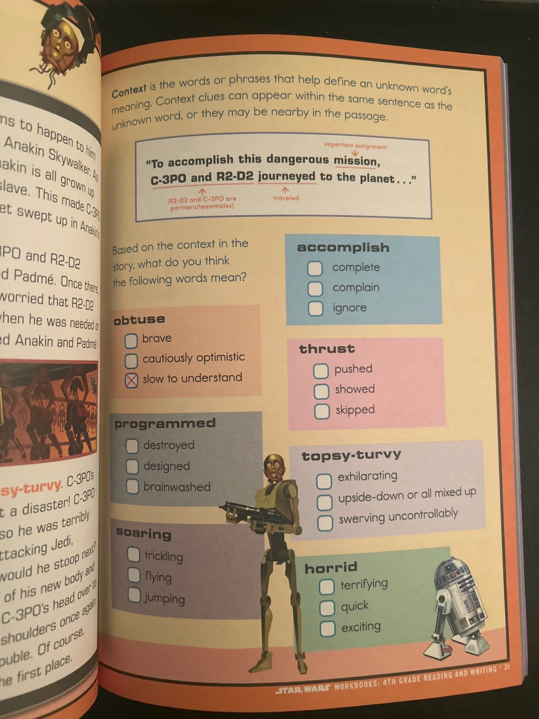 Star Wars Workbooks: 4th Grade Reading and Writing - photo 2