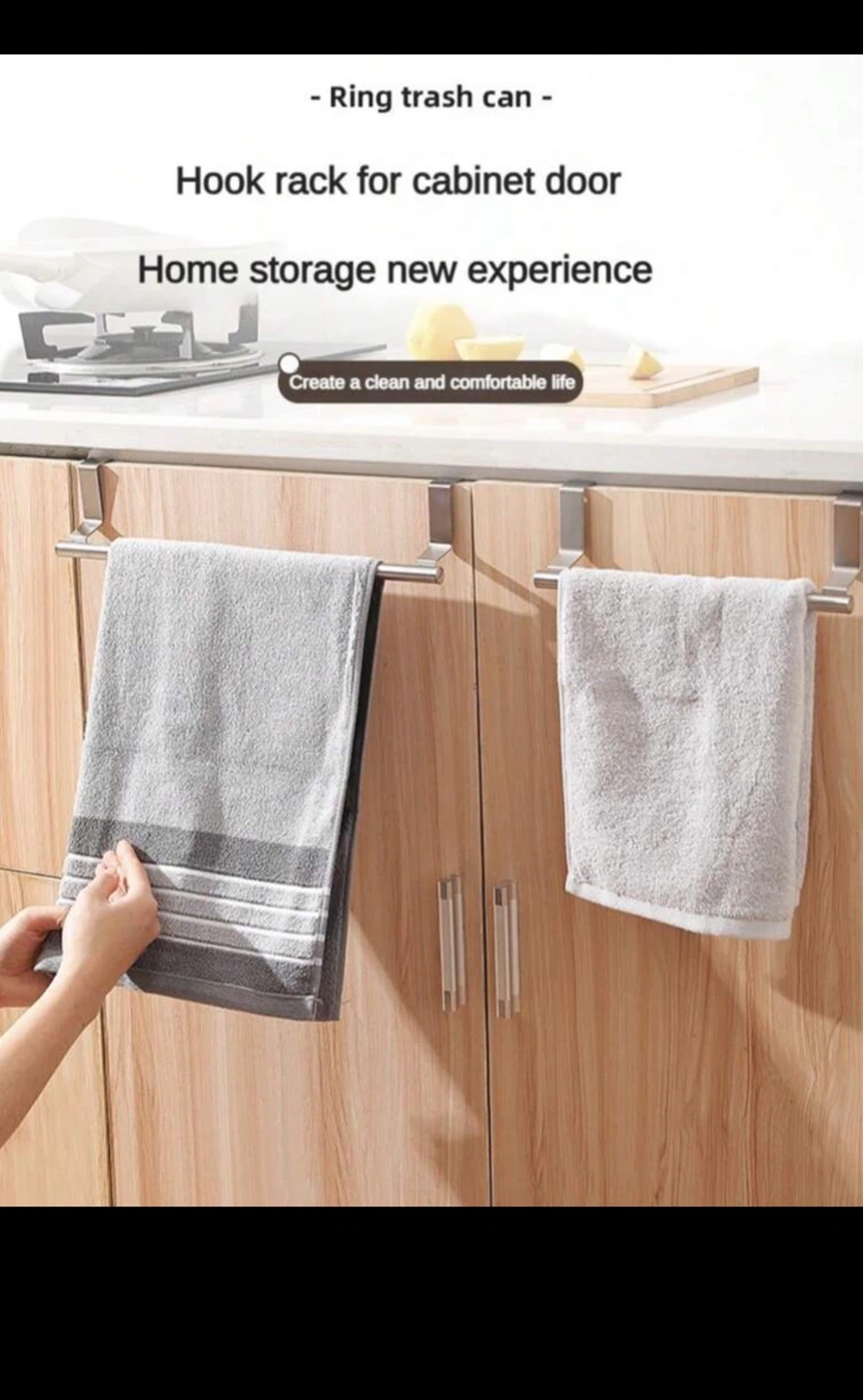 Over the Cabinet Door Hook Rack