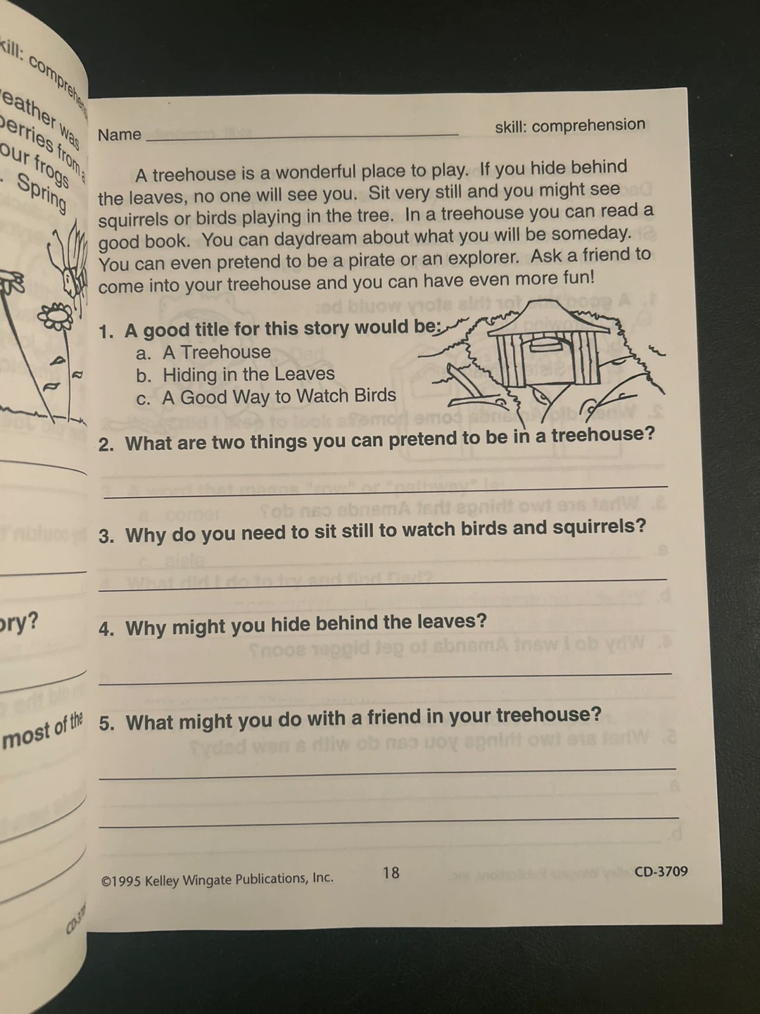Kelley Wingate Reading Comprehension and Skills Grade 2 Workbook - photo 2