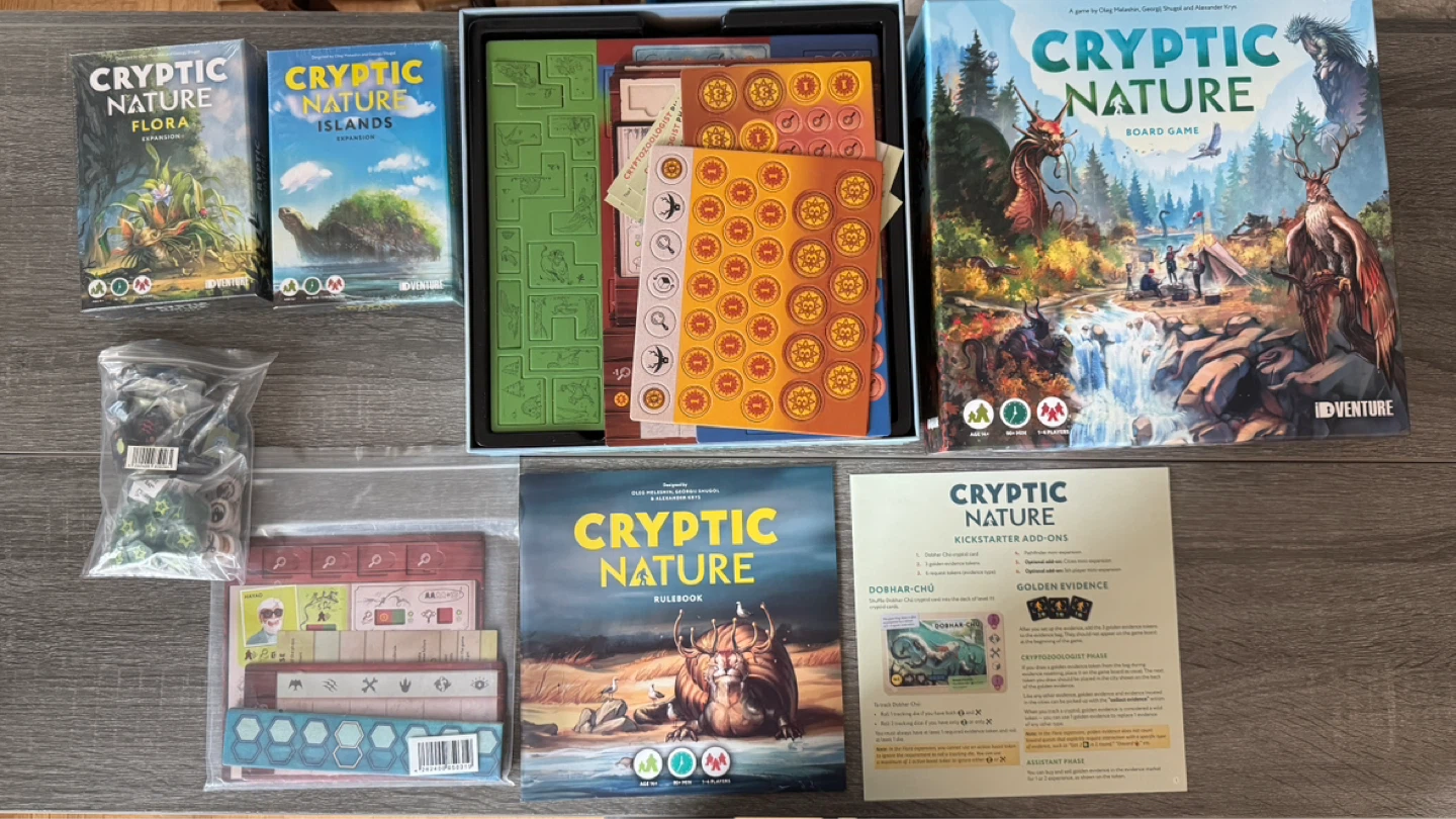 Kickstarter editions of Cryptic Nature Board Game + Expansions - photo 2