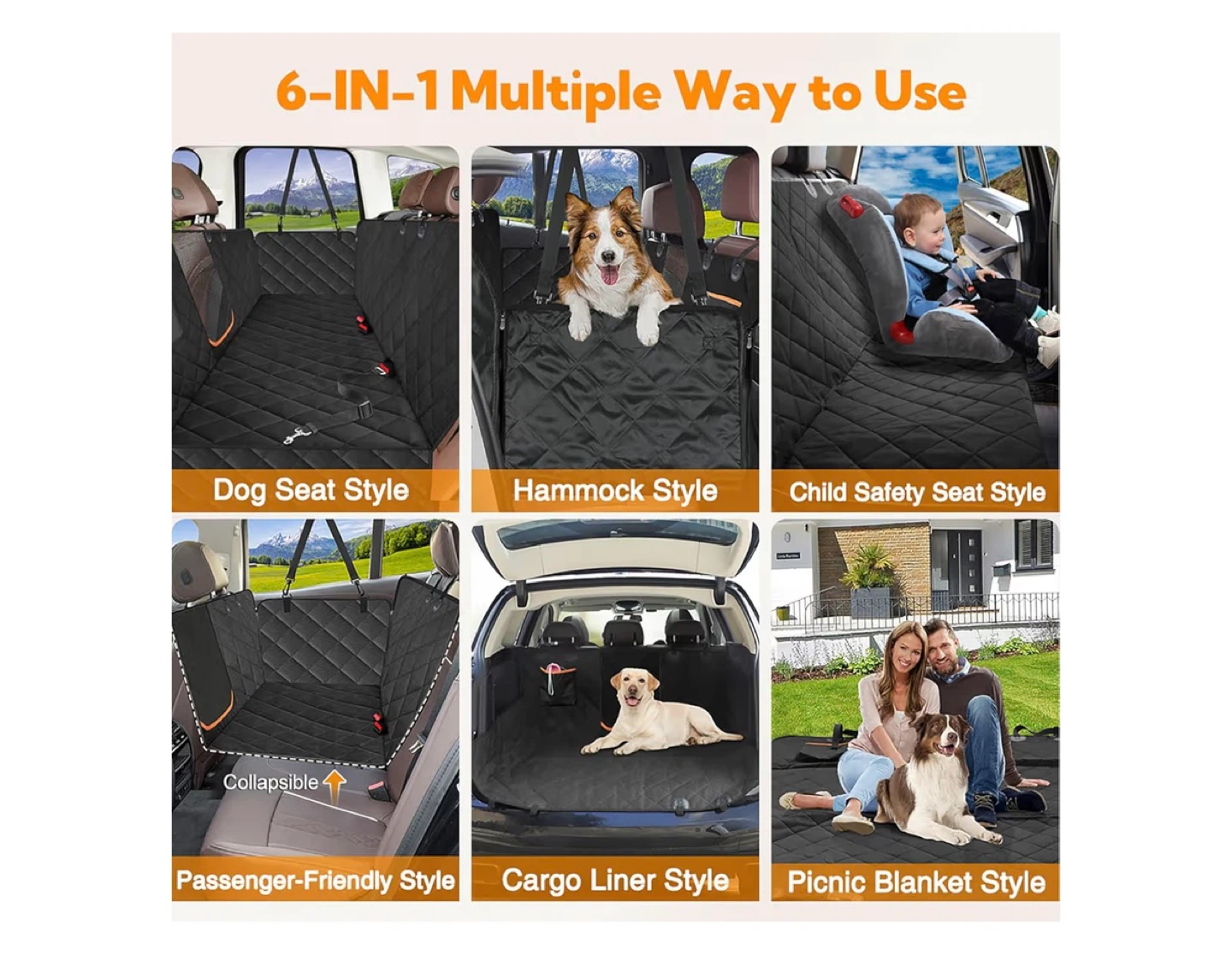 Dog Car Seat Cover for Backseat - photo 3