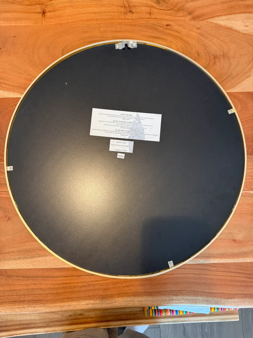 Round Gold Mirror - 20 x 20” - photo 5