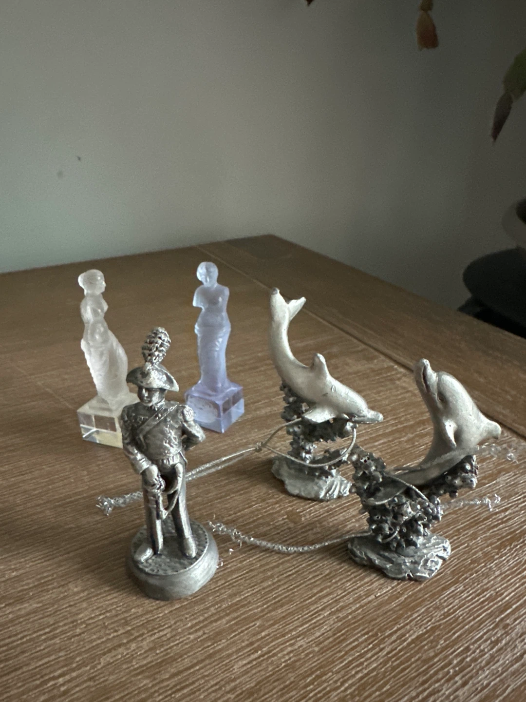 Figurine Collection: Soldier, Statues & Dolphins