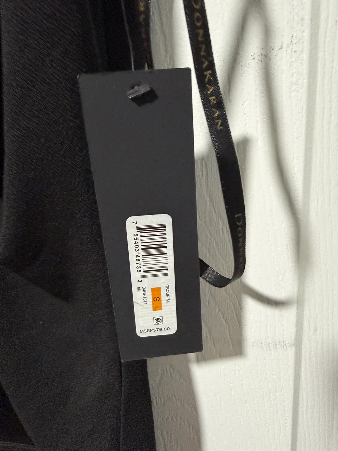 Donna Karan New York Black Sleeveless Wrap Top - Size S - photo 3