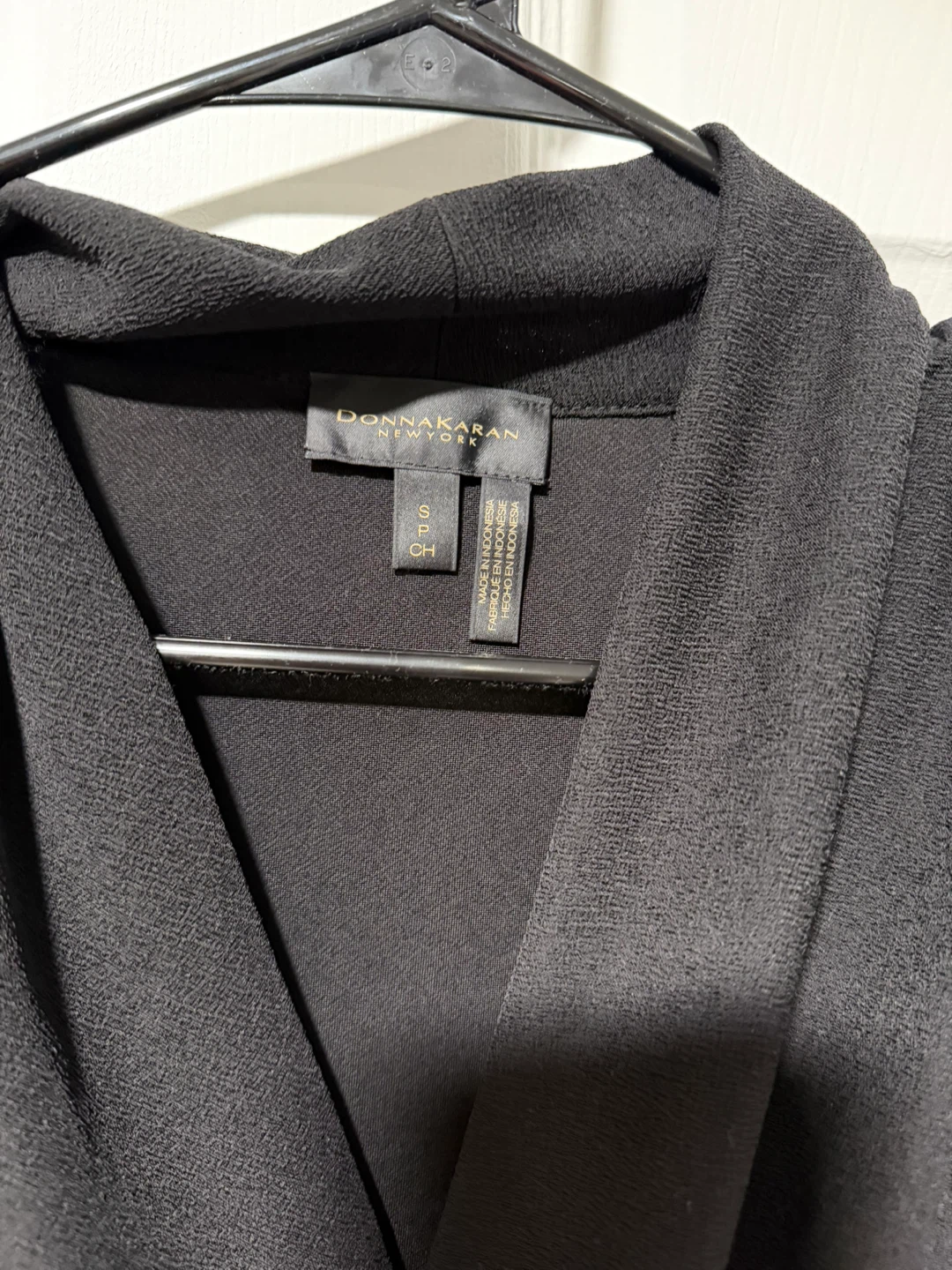 Donna Karan New York Black Sleeveless Wrap Top - Size S - photo 2