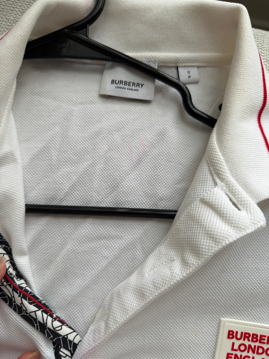 Burberry London England White Polo Shirt Size S - photo 4