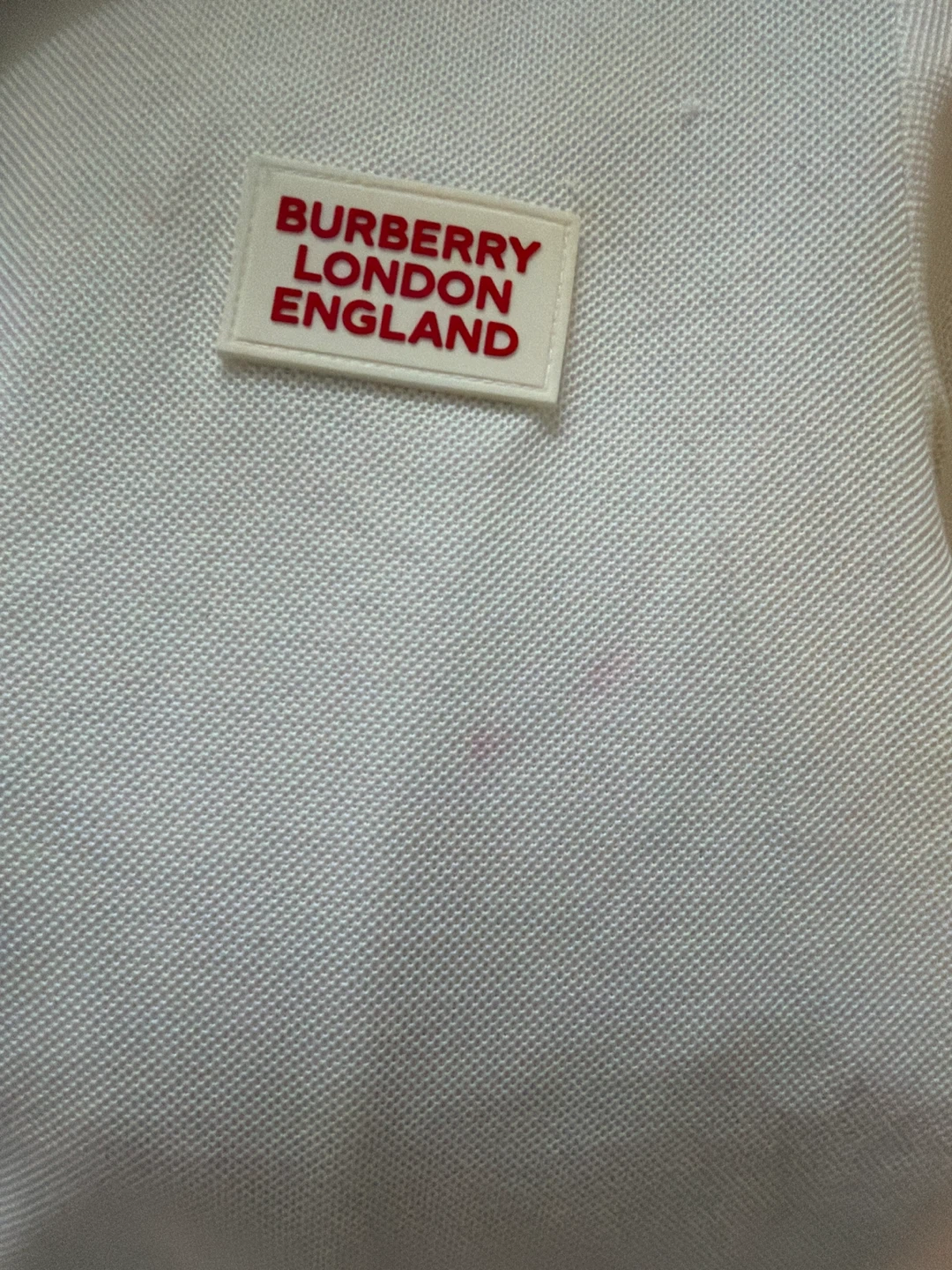 Burberry London England White Polo Shirt Size S - photo 5