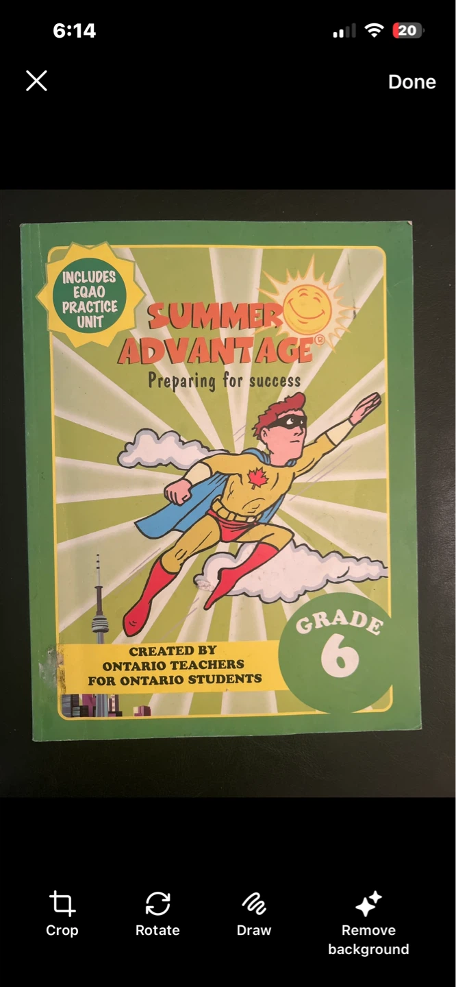 Summer Advantage Grade 6 Workbook