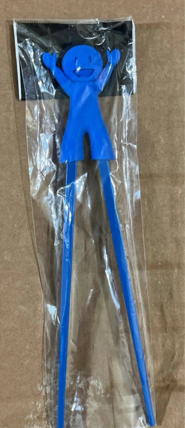 Blue Stick Figure Chopsticks