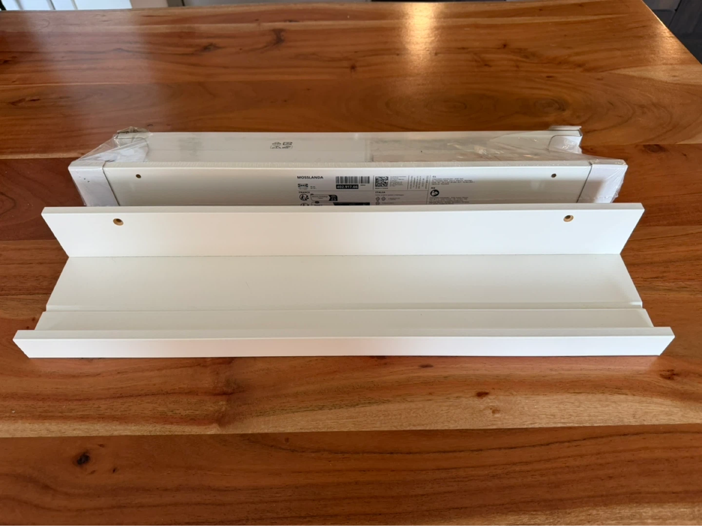 2x IKEA MOSSLANDA White Picture Ledge Shelf 55cm - photo 3