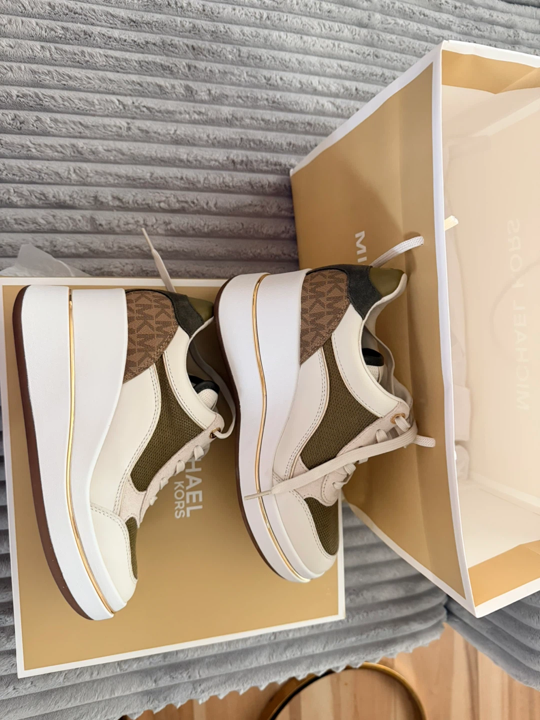 Michael Kors Wedge Sneakers Size 6M