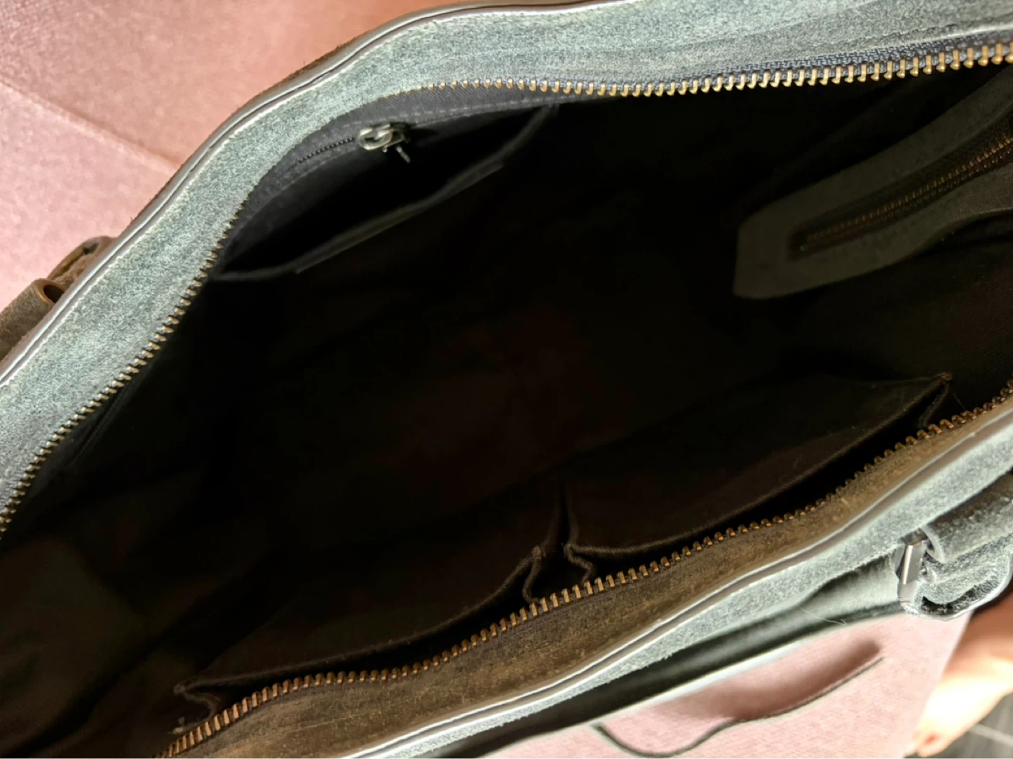 Rebecca Minkoff Grey Suede Satchel Bag - photo 4