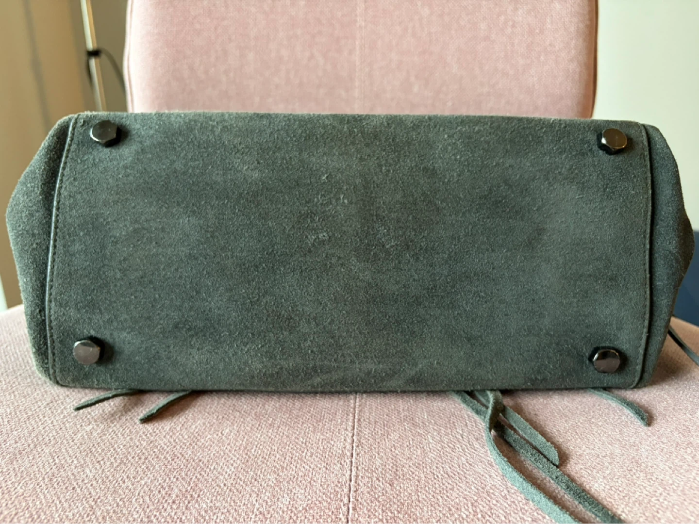 Rebecca Minkoff Grey Suede Satchel Bag - photo 5