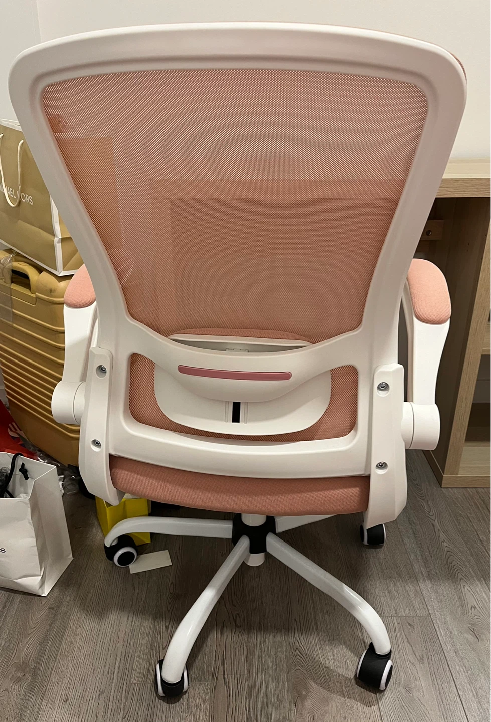 Ergonomic Pink Mesh Office Chair - photo 3