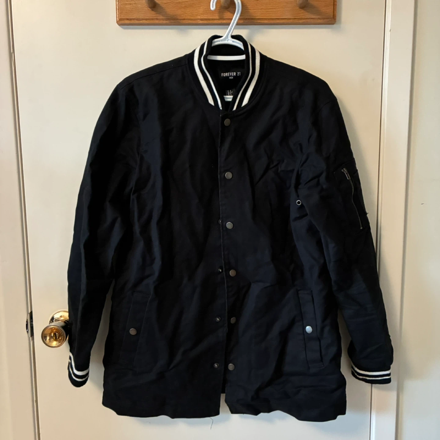 Forever 21 Black Varsity Jacket