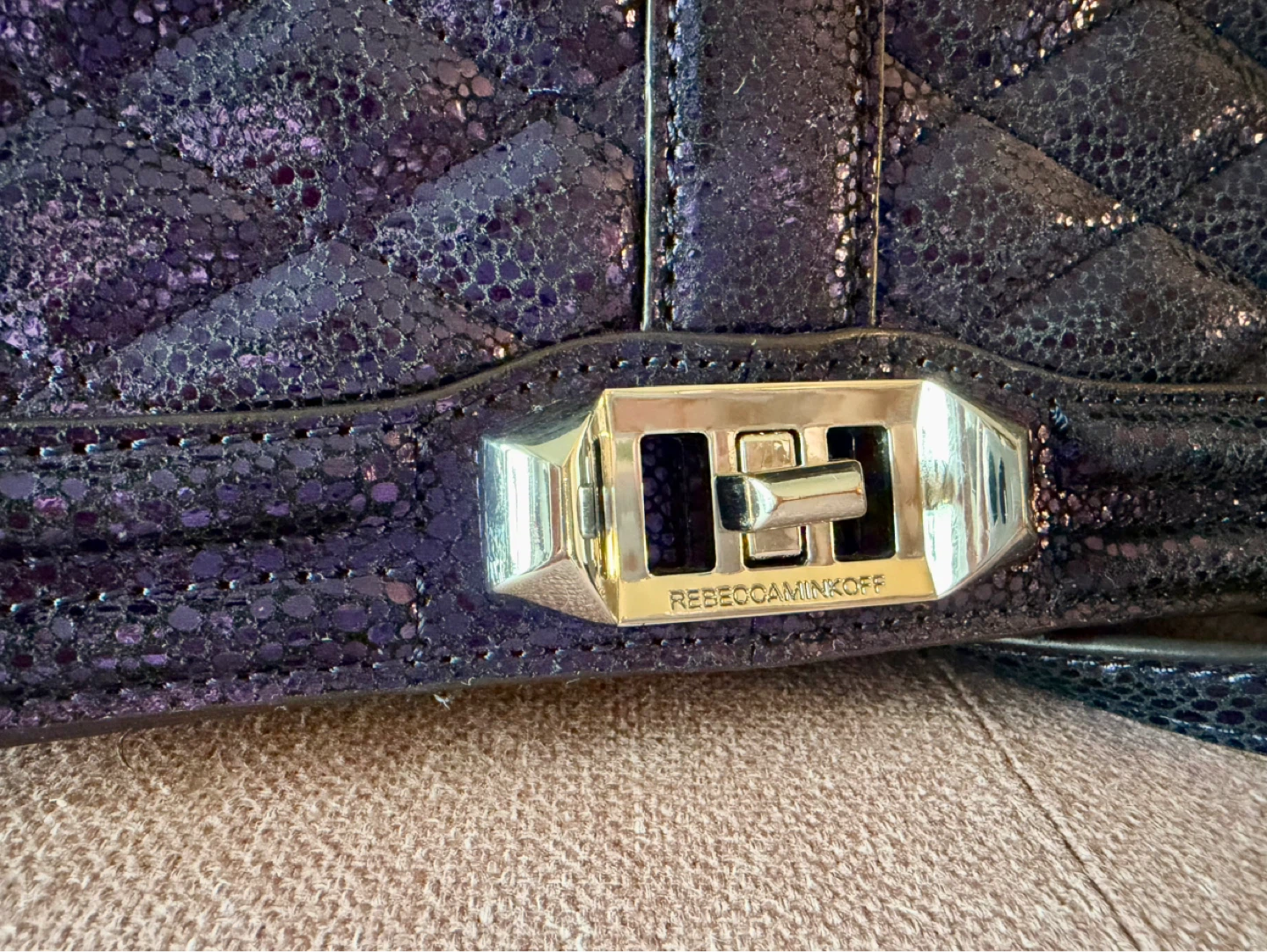 Rebecca Minkoff Purple Quilted Shoulder Bag - photo 5