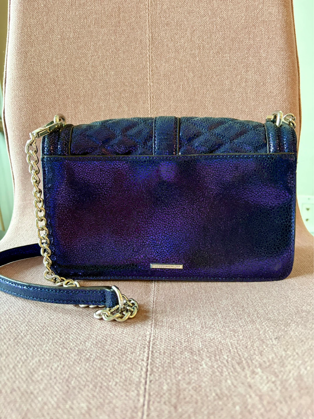 Rebecca Minkoff Purple Quilted Shoulder Bag - photo 2