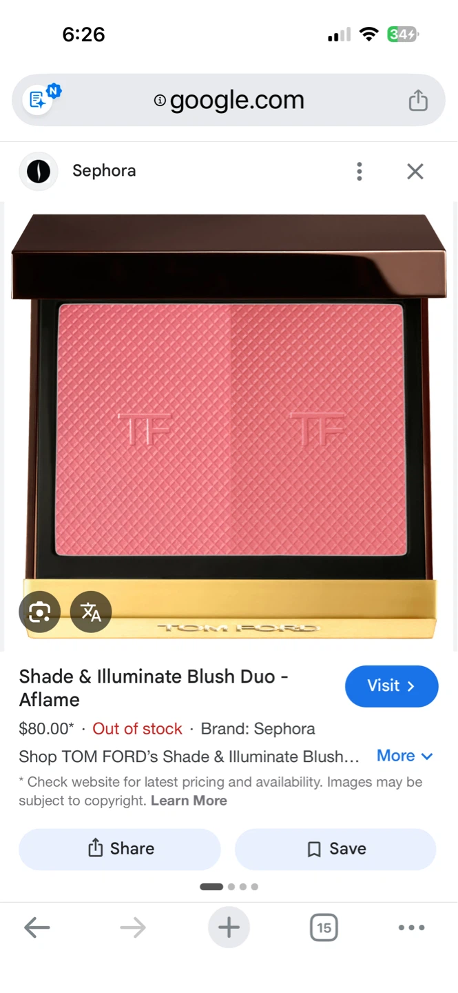 Tom Ford Shade and Illuminate Blush Duo - 06 Aflame