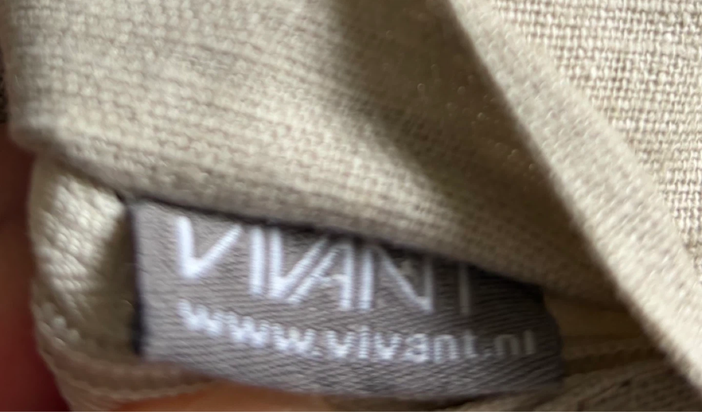 Vivant Beige Linen Throw Pillows - Set of 3 - photo 4