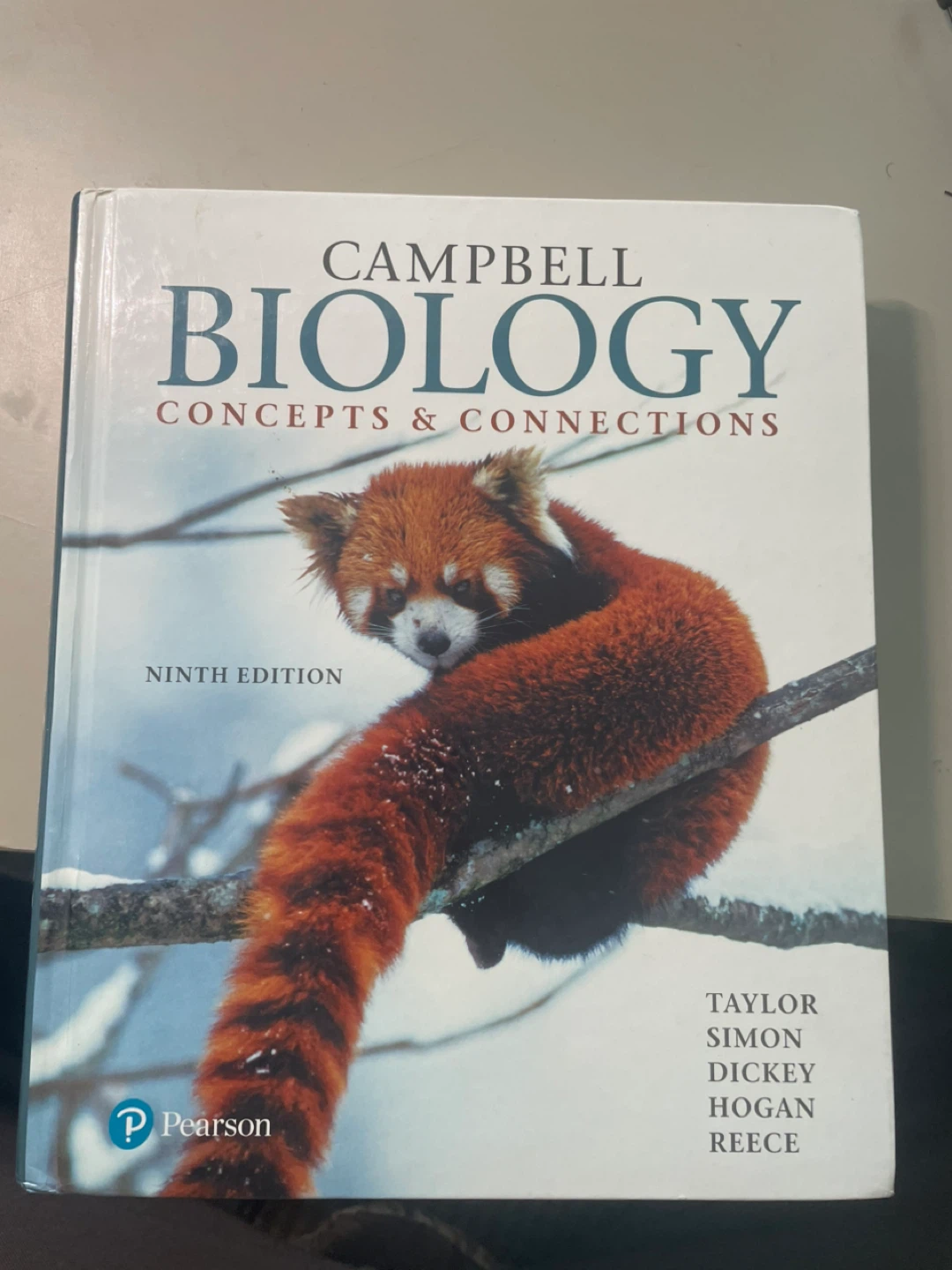 Textbook Campbell Biology: Concepts & Connections, Ninth Edition