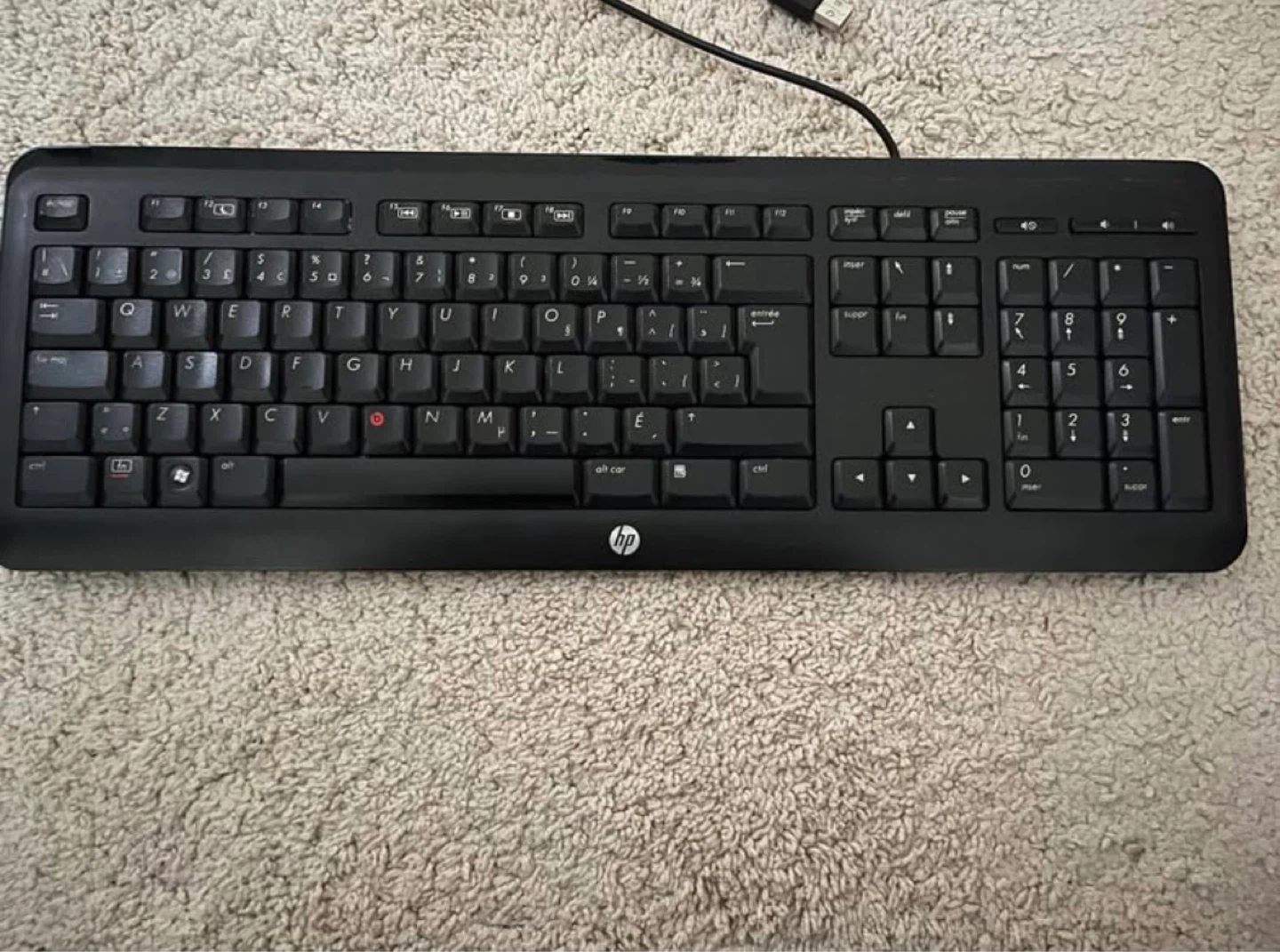 HP computer French keyboard - photo 2