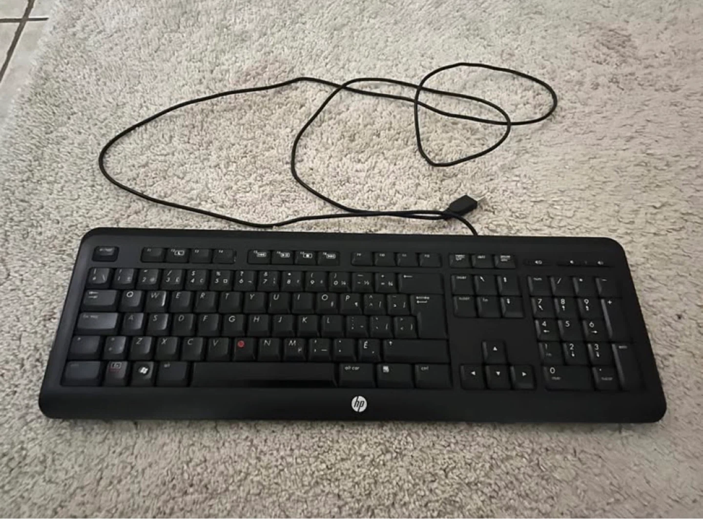 HP computer French keyboard