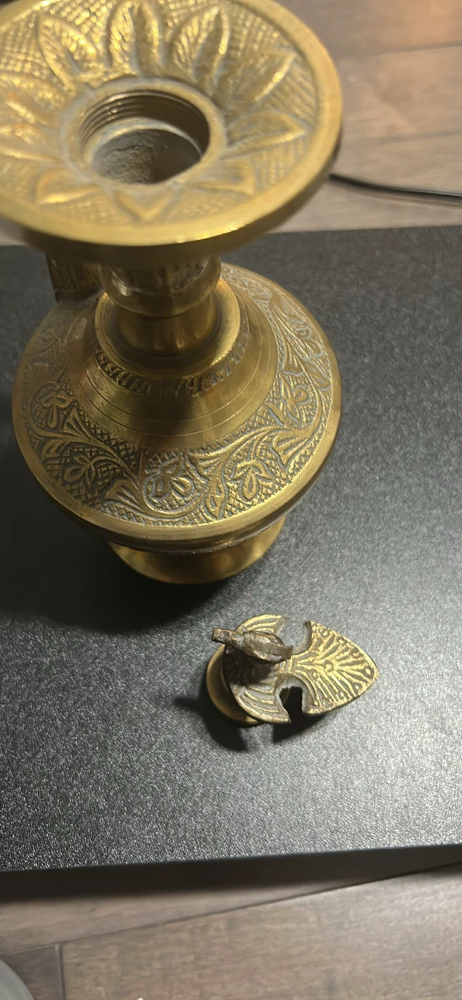Brass Decorative Bird Figurine Lid Pot - photo 3