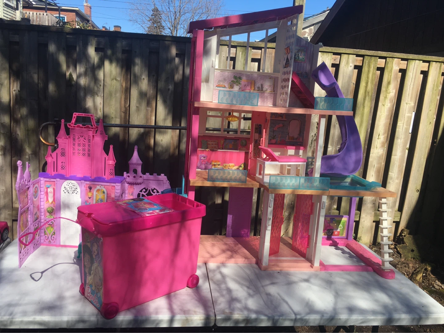 Barbie Dreamhouse and Doll Accessories Lot