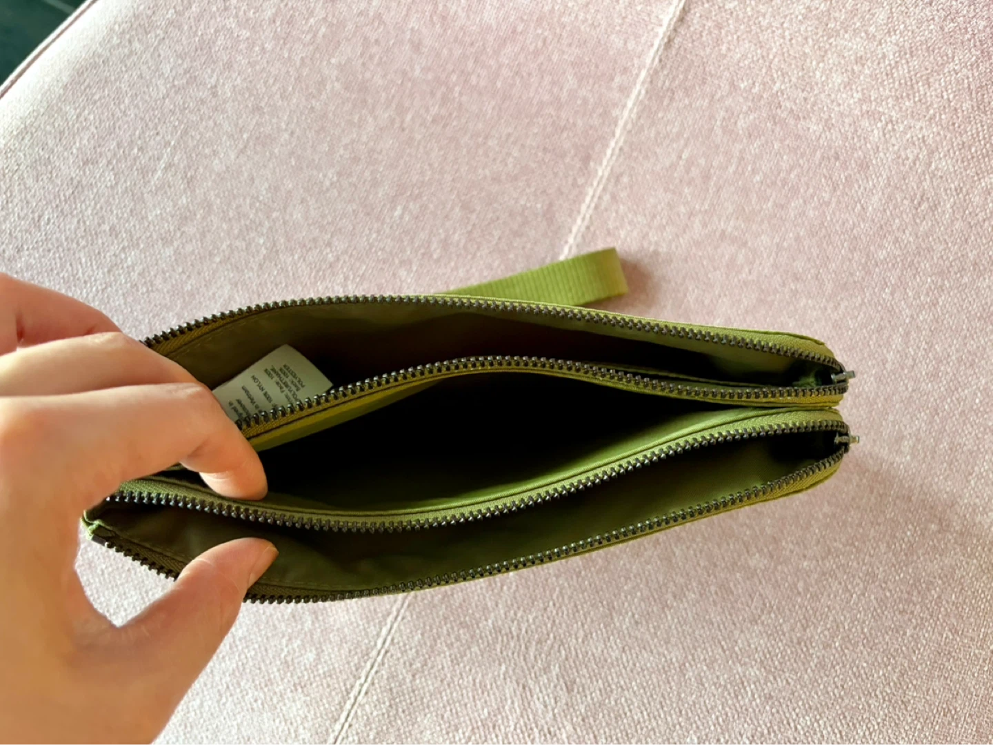 Lululemon Khaki Green Wristlet Pouch - photo 2