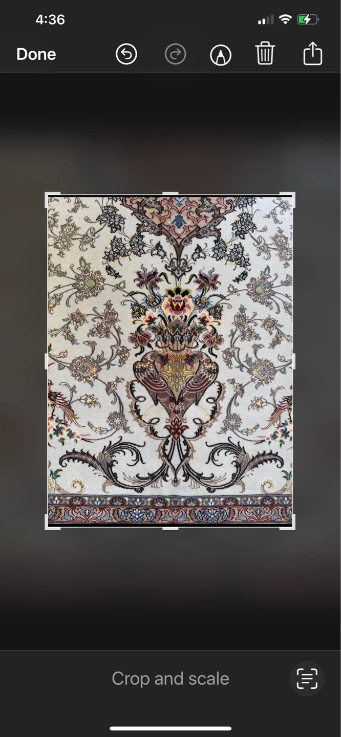 Persian Style Area Rug master piece wool and silk