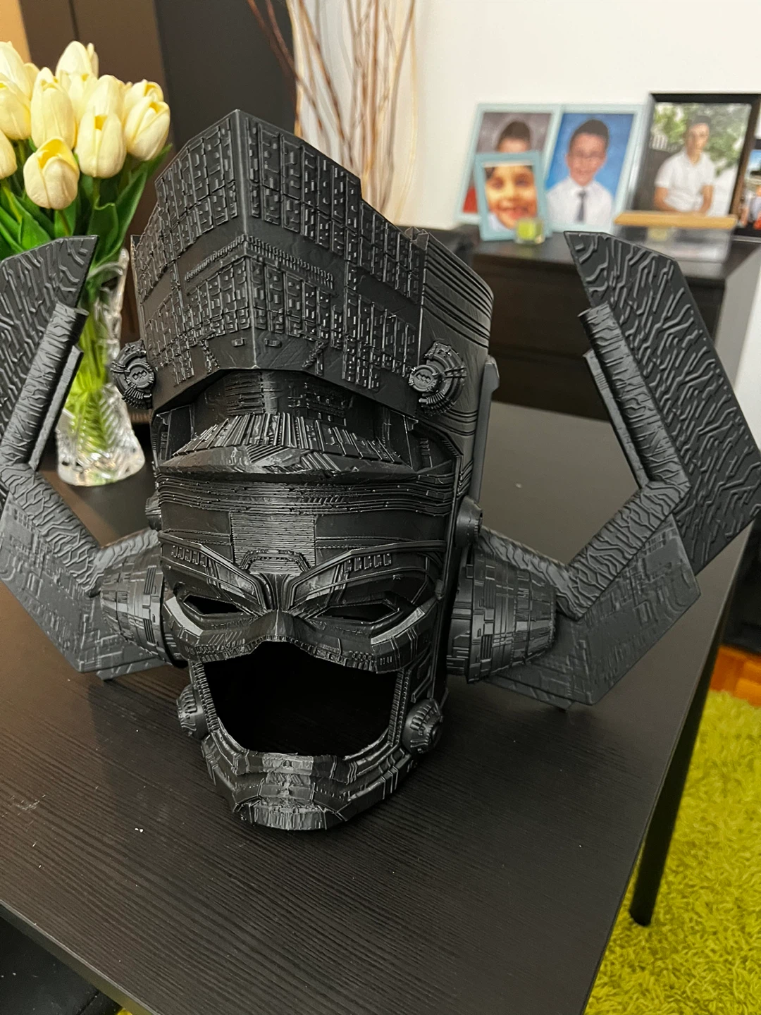 Black Galactus Helmet Replica (3D Printed)