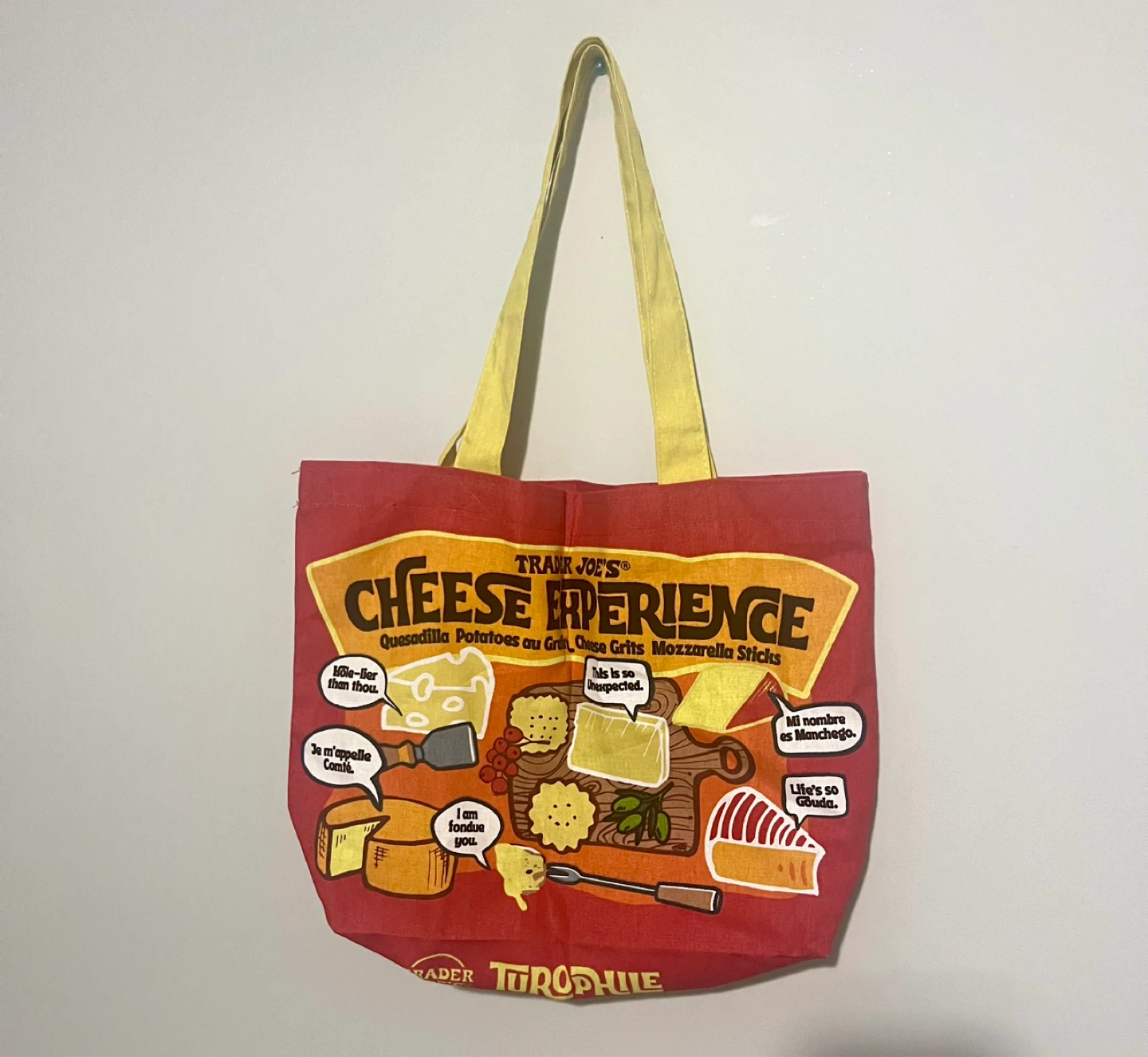 Trader Joe's Cheese Adventures Tote Bag