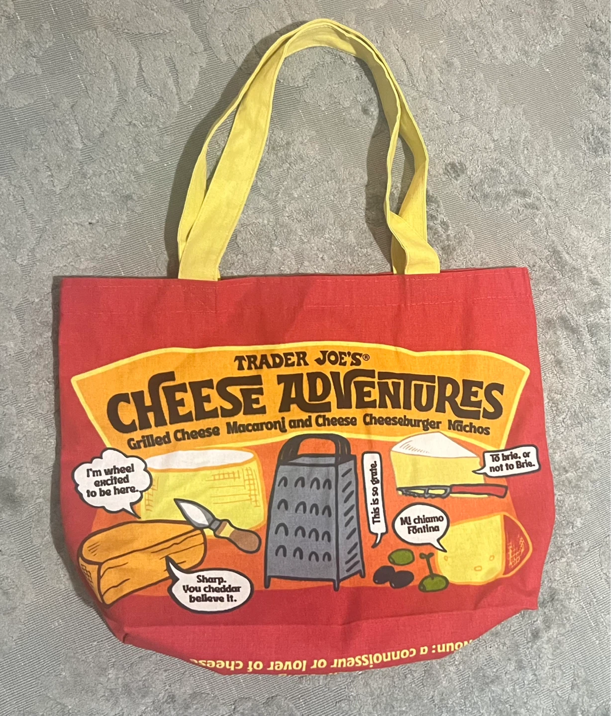 Trader Joe's Cheese Adventures Tote Bag - photo 2