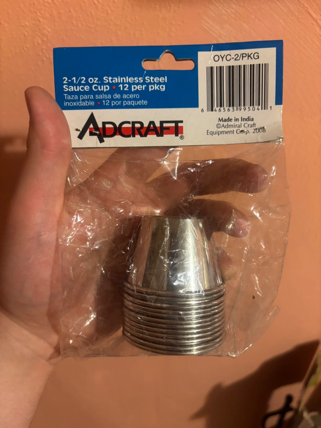 Adcraft Stainless Steel Sauce Cups - 2-1/2 oz (12 per pkg) - photo 2