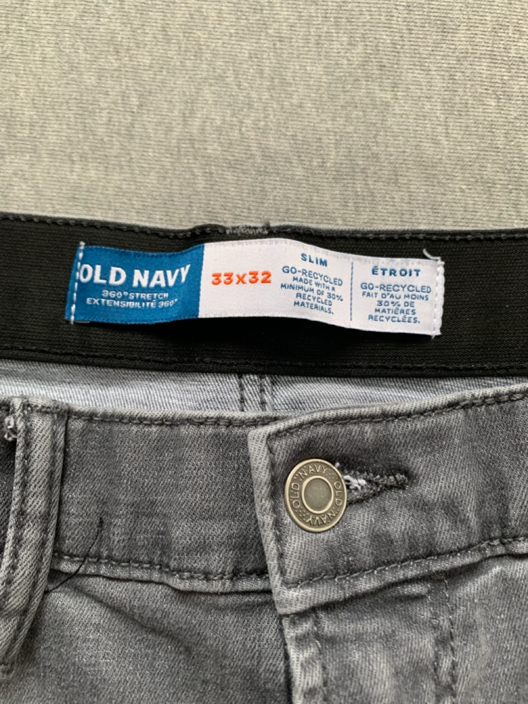 Old Navy Slim Grey Jeans 33x32 - photo 3