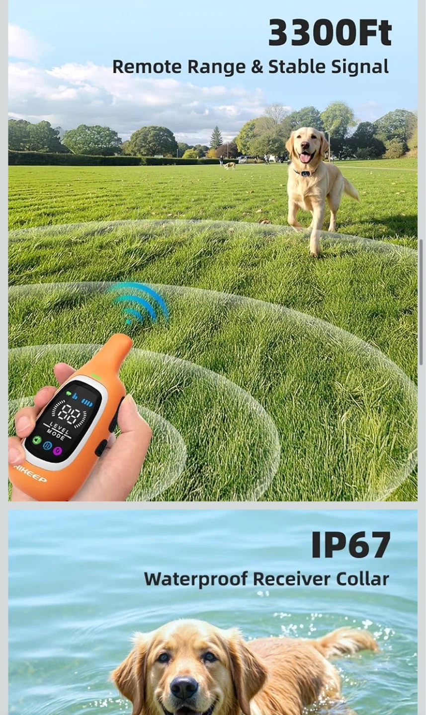 AIKEEP 2-in-1 Dog Bark & Shock Collar - photo 5