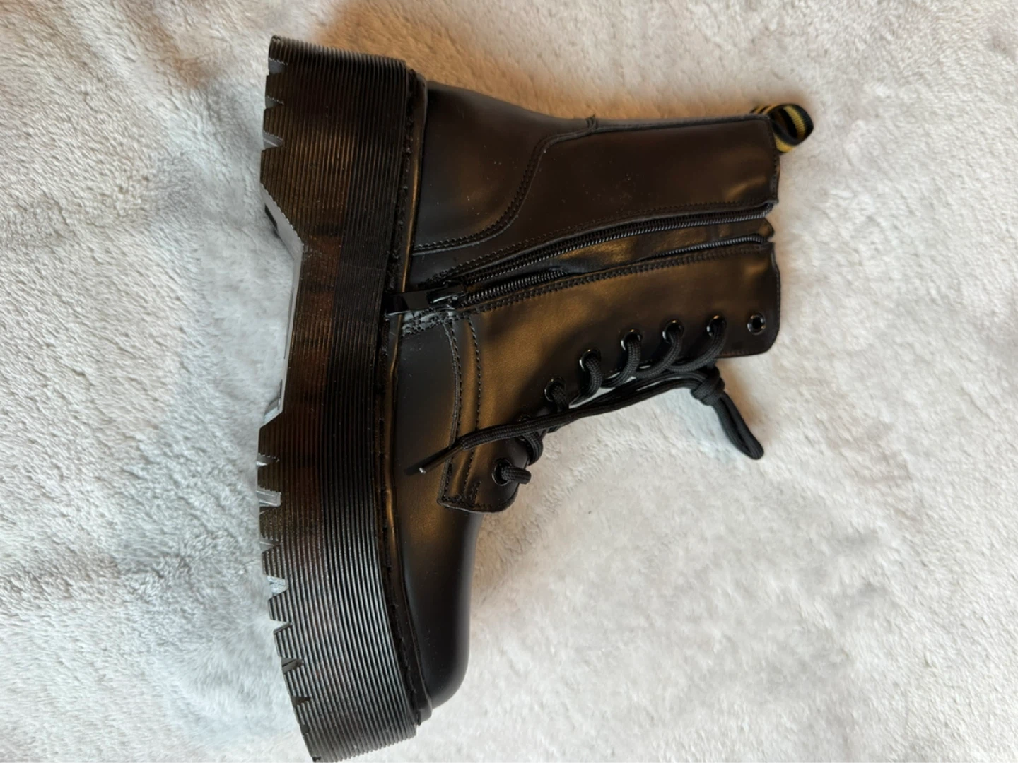 Tulipano Black Combat Boots Size 36 - photo 5